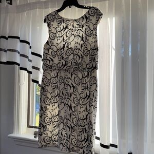 Scarlett Black and White Patterned Dress